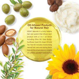 Ossat Naturals Smoothing Shampoo, 12 Ounce