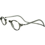 Clic Magnetic Reading Glasses, Computer Readers, Replaceable Lens, Adjustable Temples, Classic, (S-M, Smoke, 2.50 Magnification)
