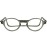 Clic Magnetic Reading Glasses, Computer Readers, Replaceable Lens, Adjustable Temples, Classic, (S-M, Smoke, 2.50 Magnification)