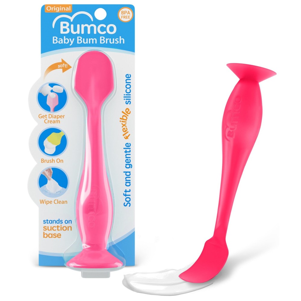 Bumco Diaper Cream Spatula - BPA-Free Diaper Bag Essentials, Soft Butt Spatula Baby, Mom-Invented Butt Paste Spatula, Bumco Diaper Cream Spatula, Flexible Diaper Cream Applicator, Bumco Baby Bum Brush