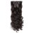 OneDor 20 Curly Full Head Clip in Synthetic Hair Extensions 7pcs 140g (6-Medium Chestnut Brown)