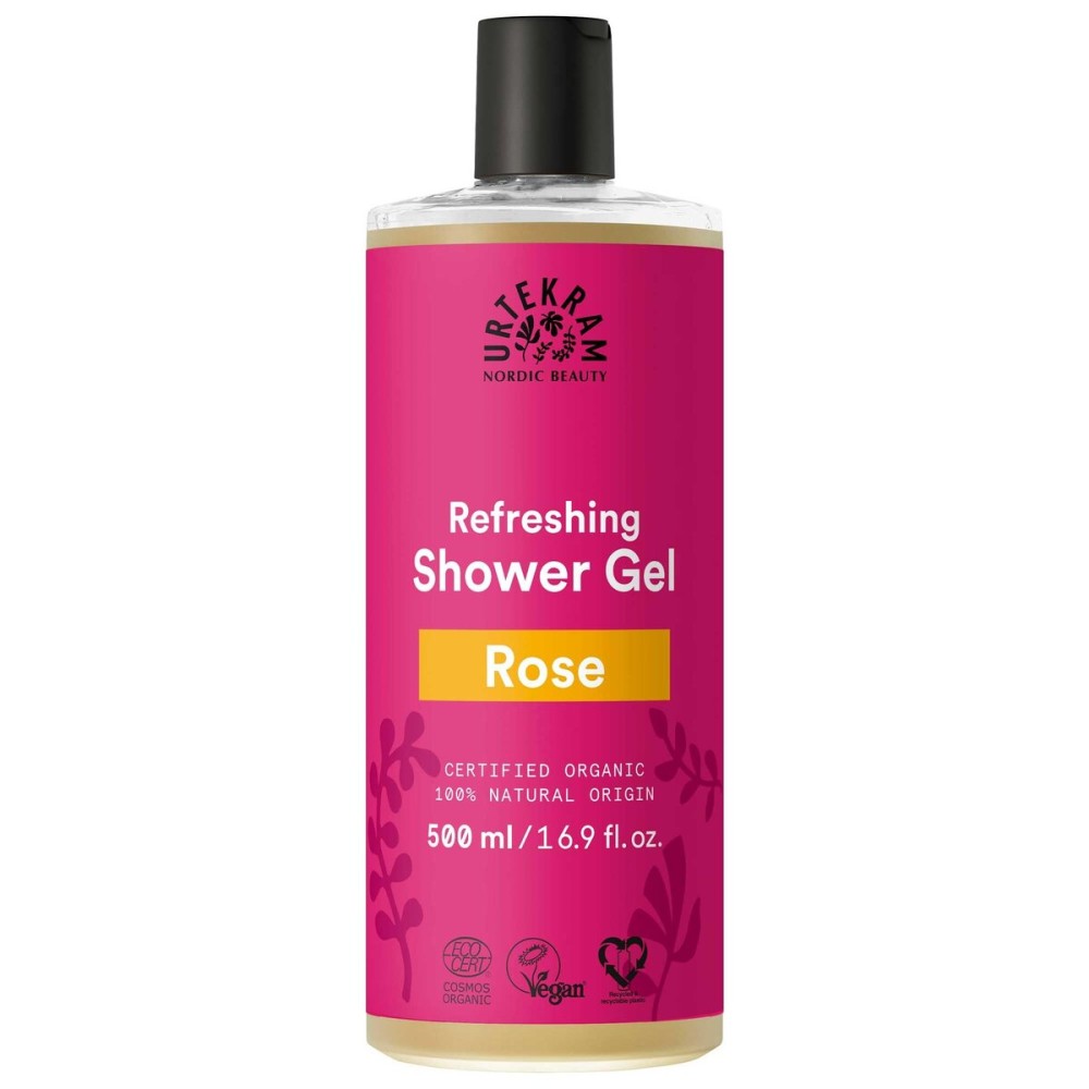 URTEKRAM Rose Shower Gel, 500 ML