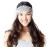 Organic cotton Tie dye Hippie Active Headband-Black-One Size