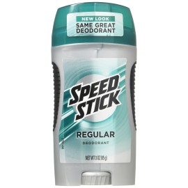 Speed Stick Deodorant, Regular, 3 Ounce, Pack of 6