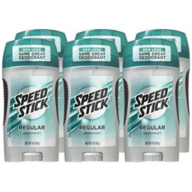 Speed Stick Deodorant, Regular, 3 Ounce, Pack of 6 Speed Stick Deodorant, Regular, 3 Ounce, Pack of 6