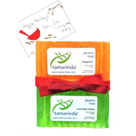 tamarinda Glycerin Soap - 4 Bar Tropical Fruit Collection