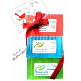 tamarinda Glycerin Soap - 6 Bar Favorite Scents Collection