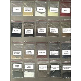 Hair Building Fibers - Soft Black Refill 50 Gram. Conceal Grey Roots with Hair Filler Fibers by Finally Hair (50g Soft Black)