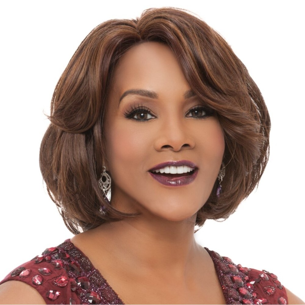 Vivica A. Fox GAIL New Futura Fiber, PS Cap Wig in Color FS1B30 Vivica A. Fox GAIL New Futura Fiber, PS Cap Wig in Color FS1B30