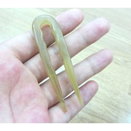 Marycrafts Horn Simple Small Hair Fork, Hairpick Hair Accessories, Hair Jewelry Handmade 3