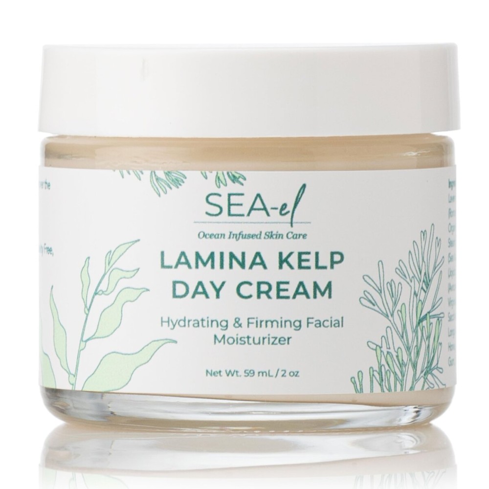 Sea-El Lamina Sea Kelp Day Cream Hydrating & Firming Anti Aging Glow Natural & Organic Dry Skin Care - Daily Face Moisturizer for Women & Men - 2 Oz