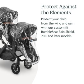 UPPAbaby RumbleSeat Rain Shield / Compatible with RumbleSeat models 2015-2019, V2, V2+, and V3 / Waterproof and Windproof Coverage / Ventilated Design / Quick Attachment / Easy Access to Child