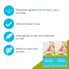 Surgi Invisi-Bleach Face & Body Hair Bleaching Cream 1.5 oz (Pack of 2) Surgi Invisi-Bleach Face & Body Hair Bleaching Cream 1.5 oz (Pack of 2)