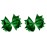 Hair Bow Set for Girls (2) 4.5 Inch Grosgrain Ribbon Hair Bows ~ Funny Girl Designs (Kelly Green)