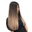 Tressmatch 20(22) Thick to Ends Clip in Remy Human Hair Extensions Ombre/Dip Dye Brunette/Dark Brown to Bleach/Natural Blonde Full Head Set [5.6oz/160grams]