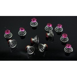 Hair Accessories Rhinestones Hair Spirals Clips For Women Pack of 12 Hair Accessories Rhinestones Hair Spirals Clips For Women Pack of 12