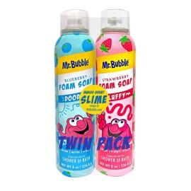 Mr. Bubble Twin Pack Foam Soap - Sculpt and Draw in the Tub; Soft, Moldable, Gentle, Scented Foam (Pack of 2, 8 fl oz Each)