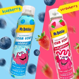 Mr. Bubble Twin Pack Foam Soap - Sculpt and Draw in the Tub; Soft, Moldable, Gentle, Scented Foam (Pack of 2, 8 fl oz Each)