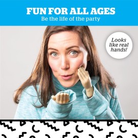 BigMouth Inc Tiny Hands Gag Gifts Baby Hands on a Stick - Fake Small Hands for Costumes and Pranks - Funny Stick Puppets - The Original Tiny Hands