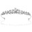 Flower Leaf Faux Pearl Rhinestone Crystal Bridal Tiara Crown T881