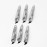 uxcell 6 PCS Sharp Nail Clippers Set, Metal Slanted Edge Toenail Clippers, Silver Tone Fingernail Clipper, Manicure Tool Pedicure Nail Clipper Cutter for Men Women Nail Cleaner