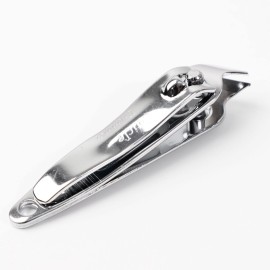 uxcell 6 PCS Sharp Nail Clippers Set, Metal Slanted Edge Toenail Clippers, Silver Tone Fingernail Clipper, Manicure Tool Pedicure Nail Clipper Cutter for Men Women Nail Cleaner