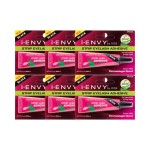 Kiss I Envy Strip Eyelash with Aloe Adhesive Black 0.25oz (6 Pack)