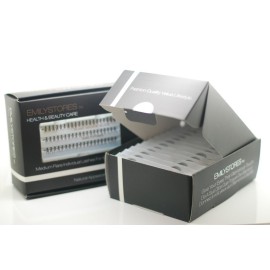 EMILYSTORES 12 Packs Eyelashes Natural Individual Lashes Plant Flare Long Eyelash 14mm Black For Eye Lash Extensions Lashes-Knotted(14MM,Long Lashes)