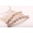 Letshopping High-grade Alloy Diamond Tiara Comb Hair Accessories Hair Fork(2pc) Rose gold