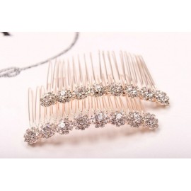 Letshopping High-grade Alloy Diamond Tiara Comb Hair Accessories Hair Fork(2pc) Rose gold Letshopping High-grade Alloy Diamond Tiara Comb Hair Accessories Hair Fork(2pc) Rose gold