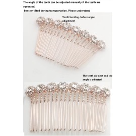 Letshopping High-grade Alloy Diamond Tiara Comb Hair Accessories Hair Fork(2pc) Rose gold Letshopping High-grade Alloy Diamond Tiara Comb Hair Accessories Hair Fork(2pc) Rose gold