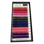 Alluring Silk Mixed Color Lashes C Curl for Eyelash Extensions (C .20 x13mm)