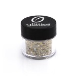 GLITTIES - Precious Metals - Gold Chunky Holographic Glitter Mix - Great for Nail Art, Acrylic Gel, Polish Tips, Festivals, Hair, Raves, and Decoration - Made in USA (10 Grams)