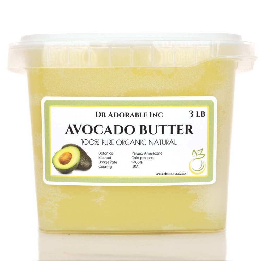 Dr Adorable - 3 lb - Avocado Butter - Refined Pure Natural Organic Raw