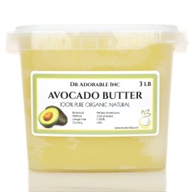Dr Adorable - 3 lb - Avocado Butter - Refined Pure Natural Organic Raw