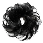 CAISHA Small Scrunchy Updo Hairpiece Ponytail Extensions Hair Tie Black G1C