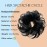 CAISHA Small Scrunchy Updo Hairpiece Ponytail Extensions Hair Tie Black G1C