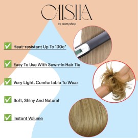 CAISHA Small Scrunchy Updo Hairpiece Ponytail Extensions Hair Tie Black G1C CAISHA Small Scrunchy Updo Hairpiece Ponytail Extensions Hair Tie Black G1C