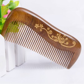Breezelike Wooden Hair Comb - Fine Tooth Wood Comb for Women - No Static Natural Detangling Sandalwood Comb Breezelike Wooden Hair Comb - Fine Tooth Wood Comb for Women - No Static Natural Detangling Sandalwood Comb