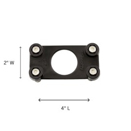 Scotty 441 Backing Plate, Black
