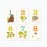 Sea Urchin Studio - Numbers Wall Art Woodland Forest - (5 X 7 Inches) 10 Cards