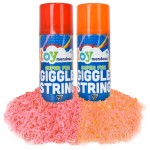 Giggle String 2-Pack 3 oz. Stretchy Party String, Bright Colored Celebration Streamers, Non-Toxic, Party Favor for Kids and Adults, Shoots Over 15 Feet!
