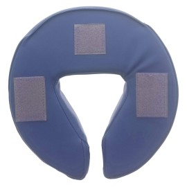 Royal Massage Deluxe Memory Foam Face Cradle Cushion - Universal Head Cushion Pillow for Massage Therapy with Velcro (Navy Blue)