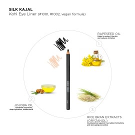 Lord & Berry SILK KAJAL Kohl Eyeliner Pencil, Long Lasting Soft Gel based Eye Liner for Women With Smudgeable Semi-Matte Finish, Ophthalmologically Tested & Cruelty Free Makeup, Nude , 1 Count (Pack of 1) Lord & Berry SILK KAJAL Kohl Eyeliner Pencil, Long Lasting Soft Gel based Eye Liner for Women With Smudgeable Semi-Matte Finish, Ophthalmologically Tested & Cruelty Free Makeup, Nude , 1 Count (Pack of 1)