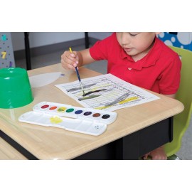 Creativity Street Stable Water Pots, Assorted Colors, 4-1/2 Dia., 6 Pieces