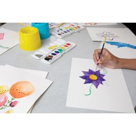 Creativity Street Stable Water Pots, Assorted Colors, 4-1/2 Dia., 6 Pieces