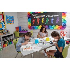 Creativity Street Stable Water Pots, Assorted Colors, 4-1/2 Dia., 6 Pieces