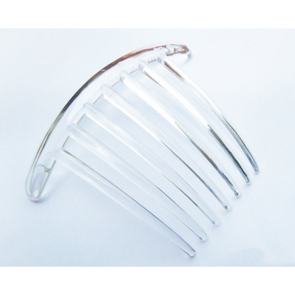 FRENCH TWIST HAIR COMB CLEAR 7 TOOTH IT DELUXE 1 PCS. FRENCH TWIST HAIR COMB CLEAR 7 TOOTH IT DELUXE 1 PCS.