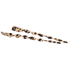 France Luxe Twisted Hair Stick Pair - Ivory Tokyo France Luxe Twisted Hair Stick Pair - Ivory Tokyo