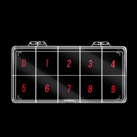 Beauticom USA Small Empty 10 Space Nail Art Tip Storage Organizer Box Case - Clear Color - For False Nail Tips, Vitamins, Accessories, 10 sections Beauticom USA Small Empty 10 Space Nail Art Tip Storage Organizer Box Case - Clear Color - For False Nail Tips, Vitamins, Accessories, 10 sections